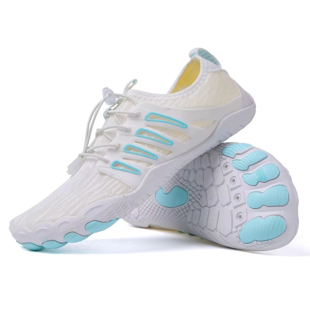 Płaska, elastyczna podeszwa butów barefoot unisex dla naturalnego ruchu i komfortu stóp.