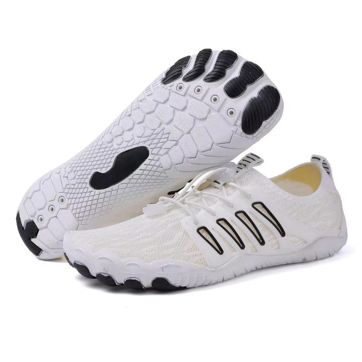 Profil oddychających butów barefoot unisex, zapewniających zdrowie i komfort stóp. Lekkie.
