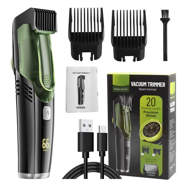 Trymer NeatBeard z USB-C. Wydajne bezbałaganowe strzyżenie zarostu dla mężczyzn, precyzyjne golenie.