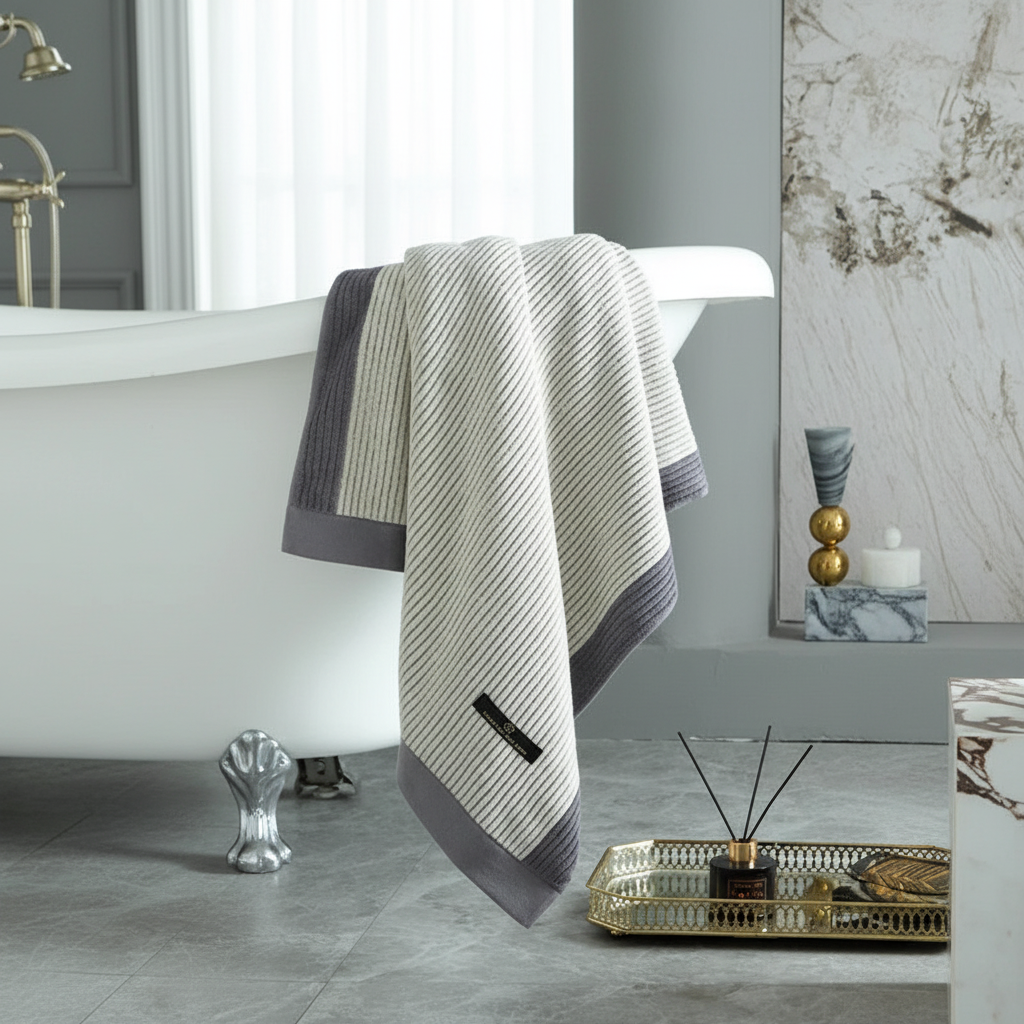 Ręcznik EcoTowel z bio-bawełny, miękki i chłonny. Ekologiczny, idealny do łazienki, spa. Unisex.