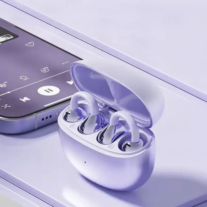 Słuchawki douszne z zaawansowaną redukcją szumów AI, otwartą konstrukcją dla komfortu i bezpieczeństwa, Bluetooth multipoint.