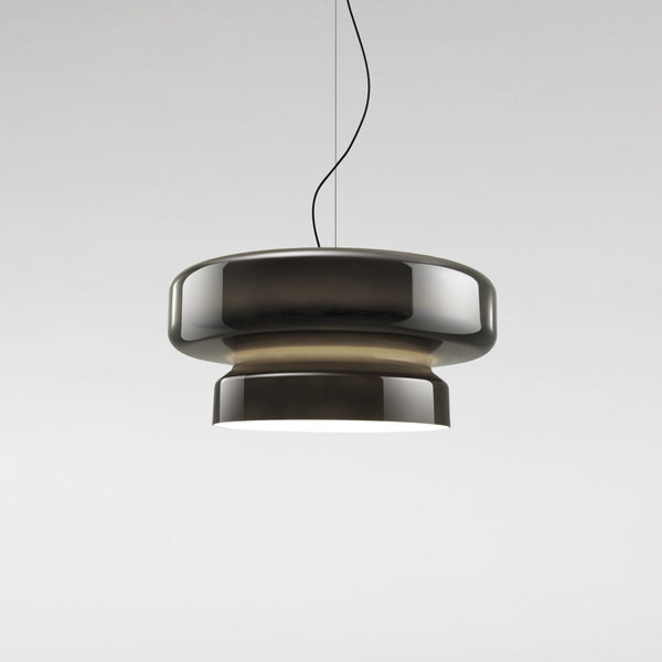 Luksusowa lampa wisząca ze szkła dmuchanego. Oświetlenie sufitowe, elegancki design do salonu.