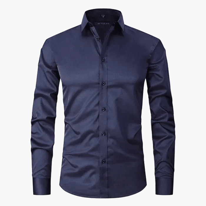 Dopasowana koszula biznesowa męska slim fit. Elegancka, odporna na zagniecenia, idealna do biura.