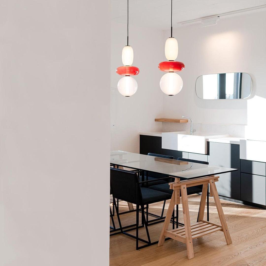 Designerska lampa sufitowa z unikalnym efektem cukru, piękne oświetlenie do salonu.