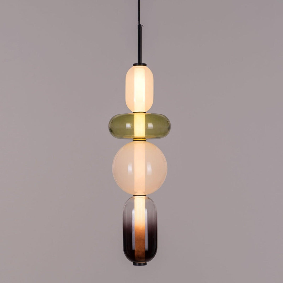 Oświetlenie sufitowe z efektem cukru, lampa szklana do nowoczesnego salonu.