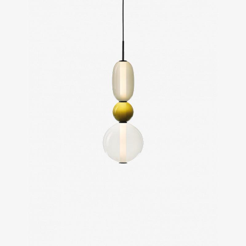 Stylowa lampa sufitowa z efektem cukru, szklane oświetlenie do salonu.
