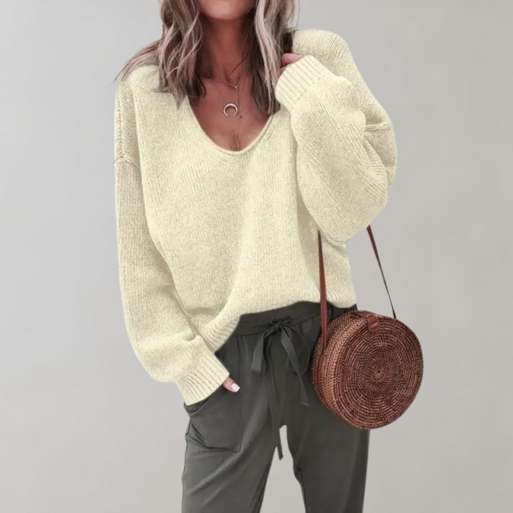 Stylowy sweter damski Lena, casualowy, a zarazem elegancki, doskonały na każdą okazję.