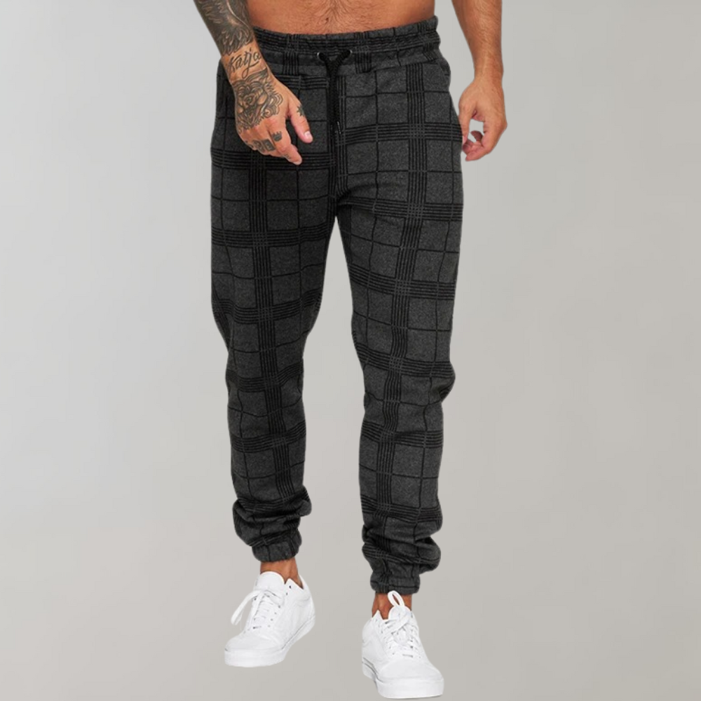 Męskie joggery slim fit z bawełny, idealne na co dzień. Wygodne spodnie w stylu casual, streetwear.