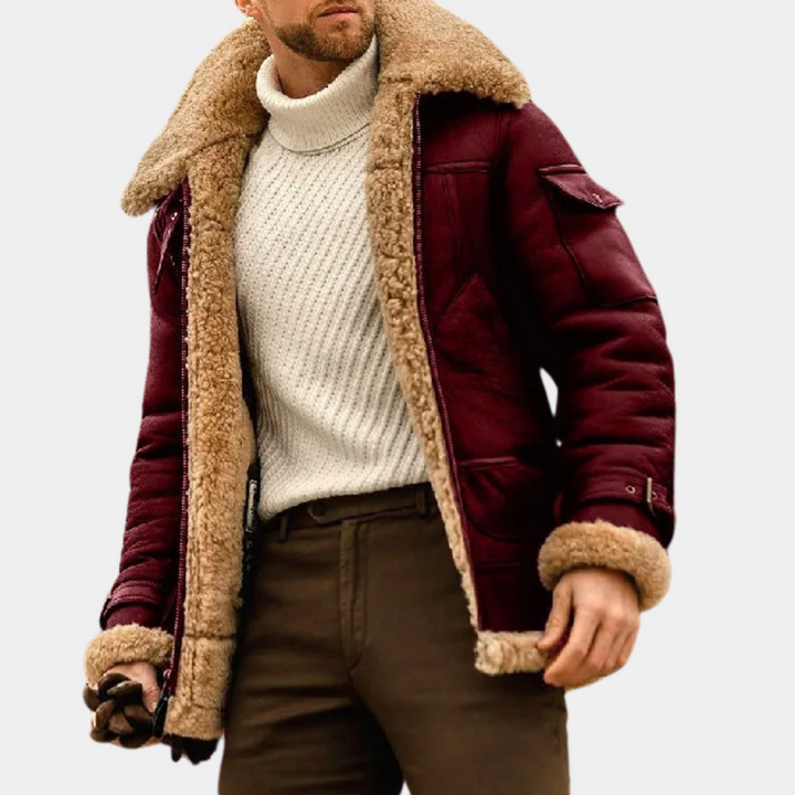 Męska kurtka Elegance, wygodna i praktyczna na każdą okazję. Elegancka odzież męska z zamkiem.