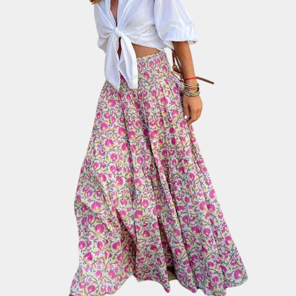 Lekka damska spódnica letnia, zapewniająca przewiewność i styl. Idealna na upały, casualowy look.