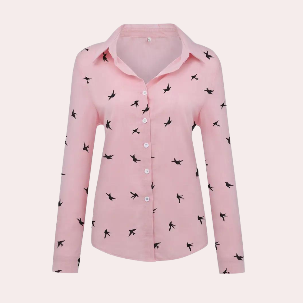 Wizytowa bluzka damska z długim rękawem. Elegancka i stylowa odzież damska na specjalne okazje.