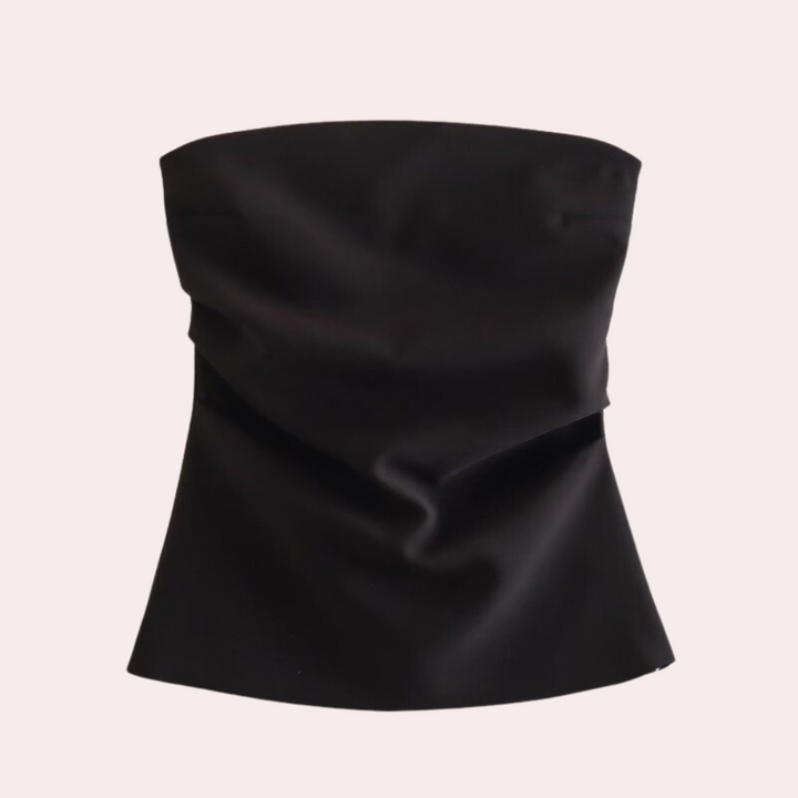 Elegancki top damski bez ramiączek. Stylowa bluzka dostępna w wielu kolorach. Komfort i moda na co dzień.