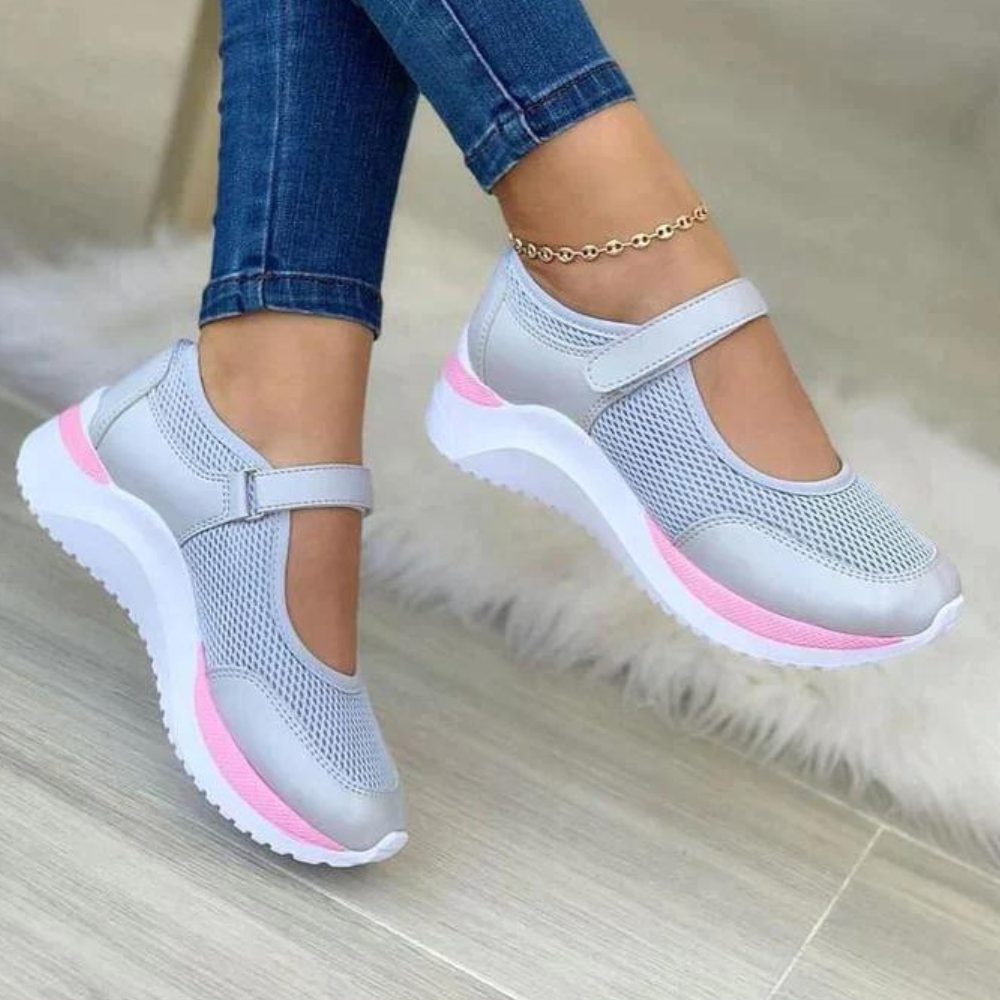 Damskie, lekkie sneakersy sportowe, niezwykle wygodne i oddychające, stworzone do długich spacerów wiosną i latem.