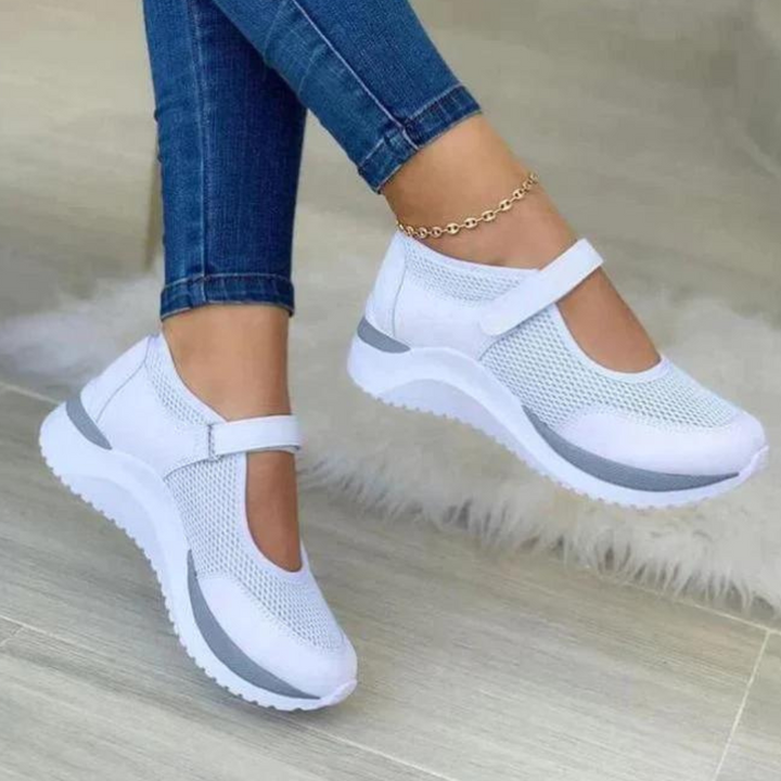 Damskie lekkie sneakersy sportowe, idealne na wiosnę i lato, zapewniające oddychający komfort podczas spacerów.