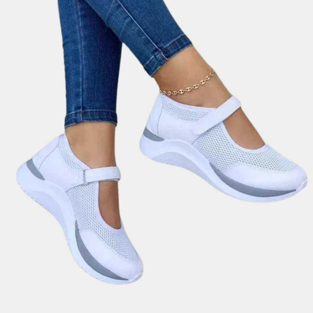 Wygodne damskie sneakersy miejskie, oddychające i lekkie, doskonałe jako obuwie codzienne na wiosnę/lato.