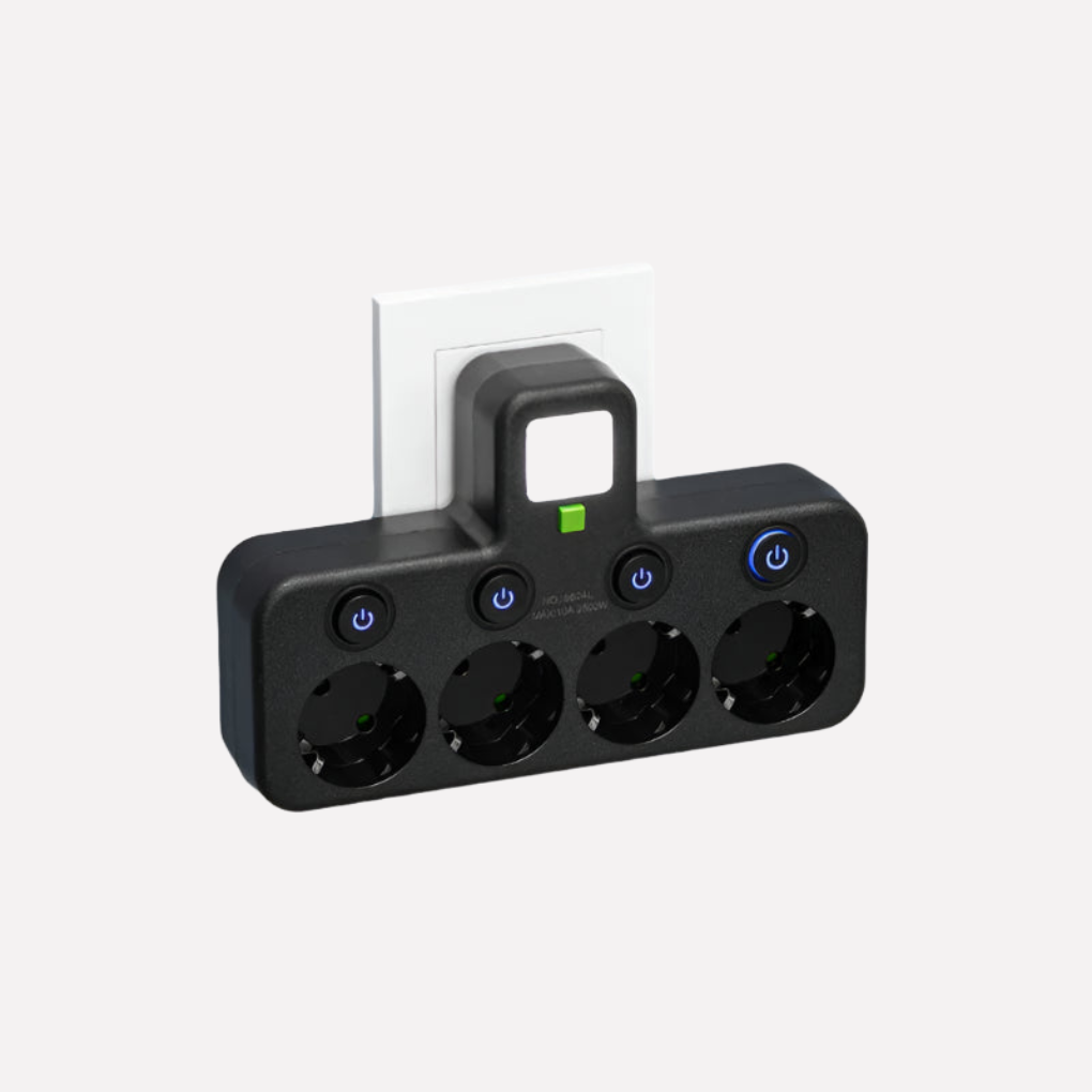 Nowa uniwersalna listwa zasilająca z USB-C i USB do ładowania elektroniki. Rozgałęźnik gniazdek do domu/biura.