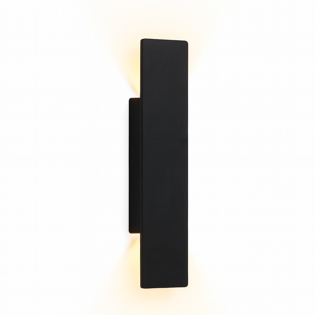 Nowoczesna lampa ścienna LED IP65 z aluminium, idealna na elewację, taras, ogród.