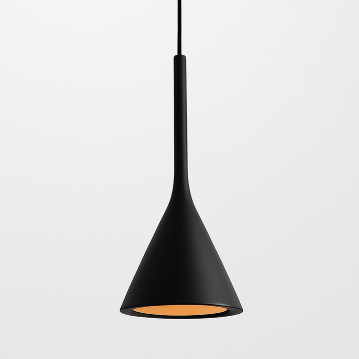 Nowoczesna lampa sufitowa LED z minimalistycznym designem, idealna do salonu.