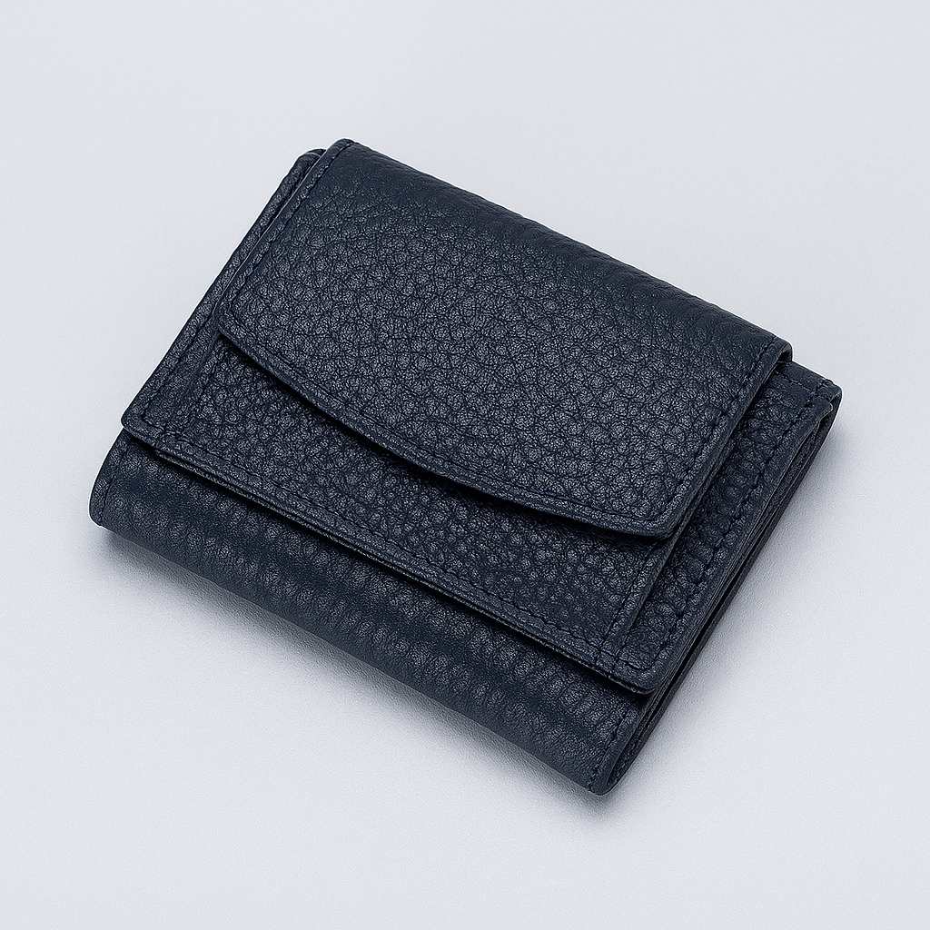 Elegancki portfel skórzany unisex z blokadą RFID, stylowy i bezpieczny.