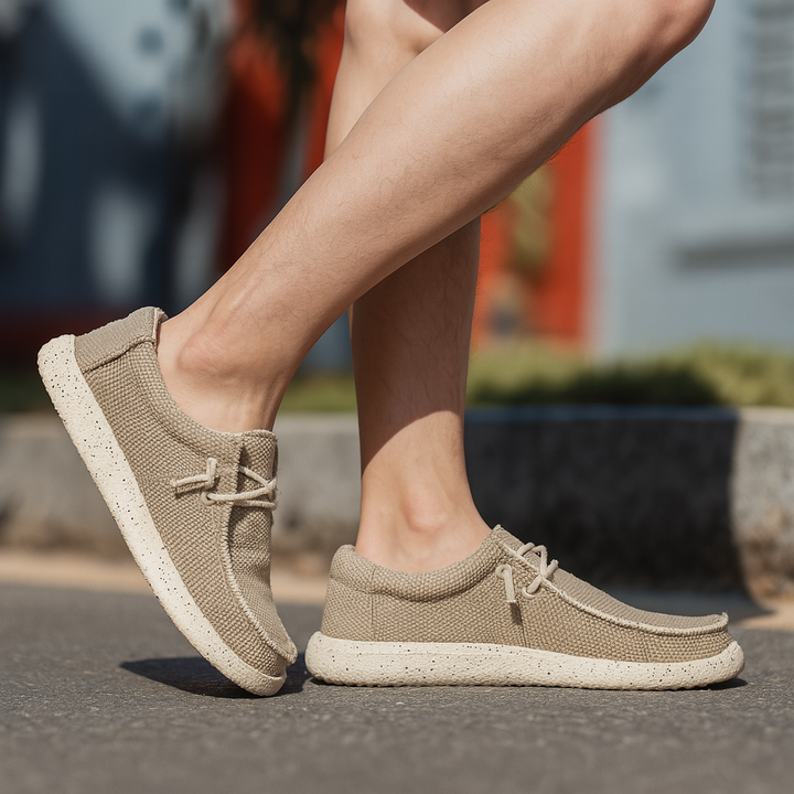 Lekkie męskie buty wsuwane, idealne trampki na co dzień. Komfortowe sneakersy w casualowym stylu na wiosnę i lato.
