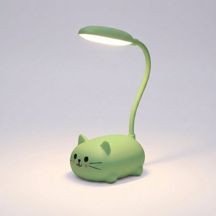 Deskpurr: kompaktowa lampka biurkowa LED USB. Ergonomiczne oświetlenie do biura, domu i pokoju dziecięcego.