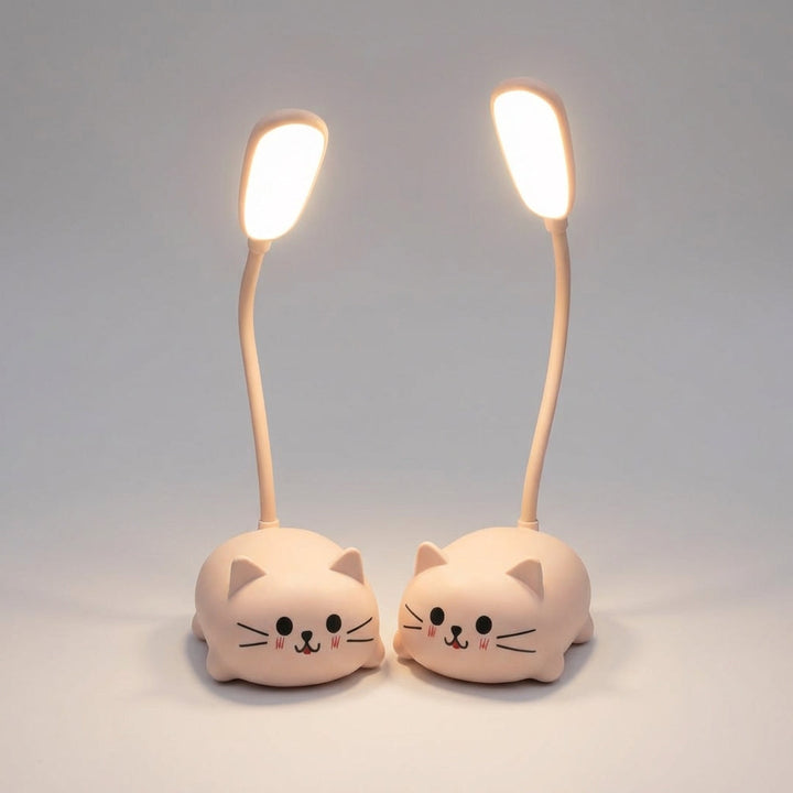 Elegancka lampka biurkowa USB LED Deskpurr. Kompaktowy design dla biura, gabinetu lub do czytania.