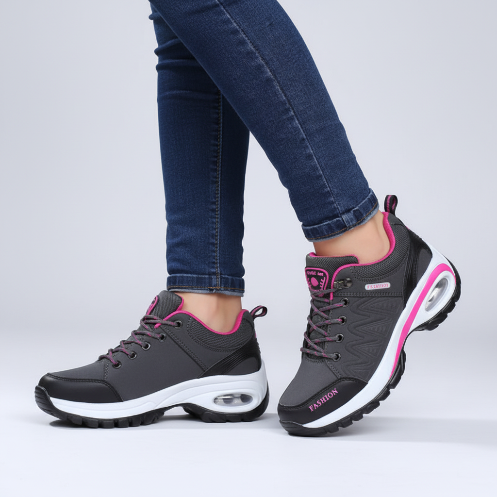 Wygodne damskie buty ortopedyczne Heather z zaawansowanym wsparciem stopy, idealne do długich spacerów.