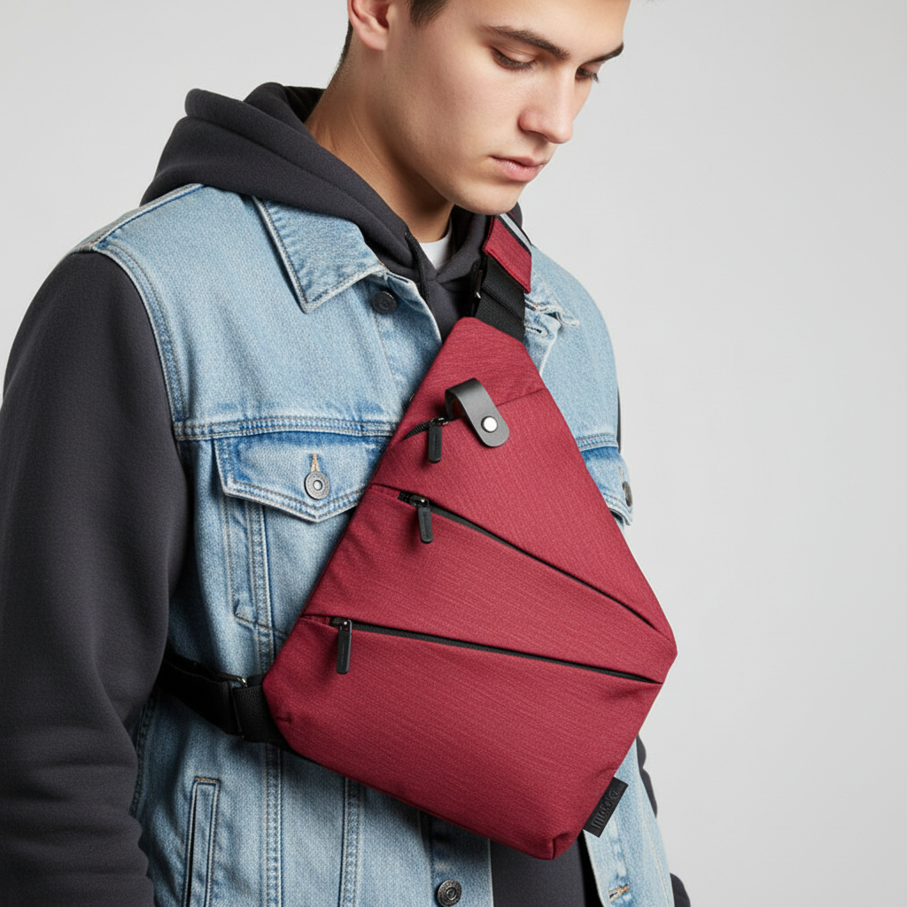 Uniwersalna torba na ramię SafePack unisex, ergonomiczna, wodoodporna, bezpieczna na co dzień i w podróży.