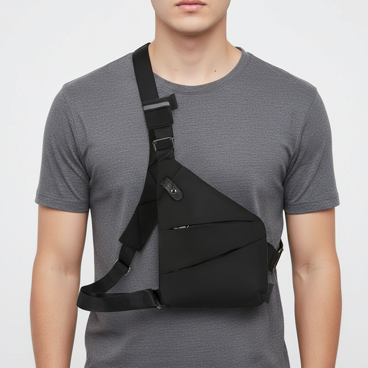 Funkcjonalna torba SafePack na ramię, ergonomiczna, antykradzieżowa i wodoodporna, doskonała na każdą okazję.