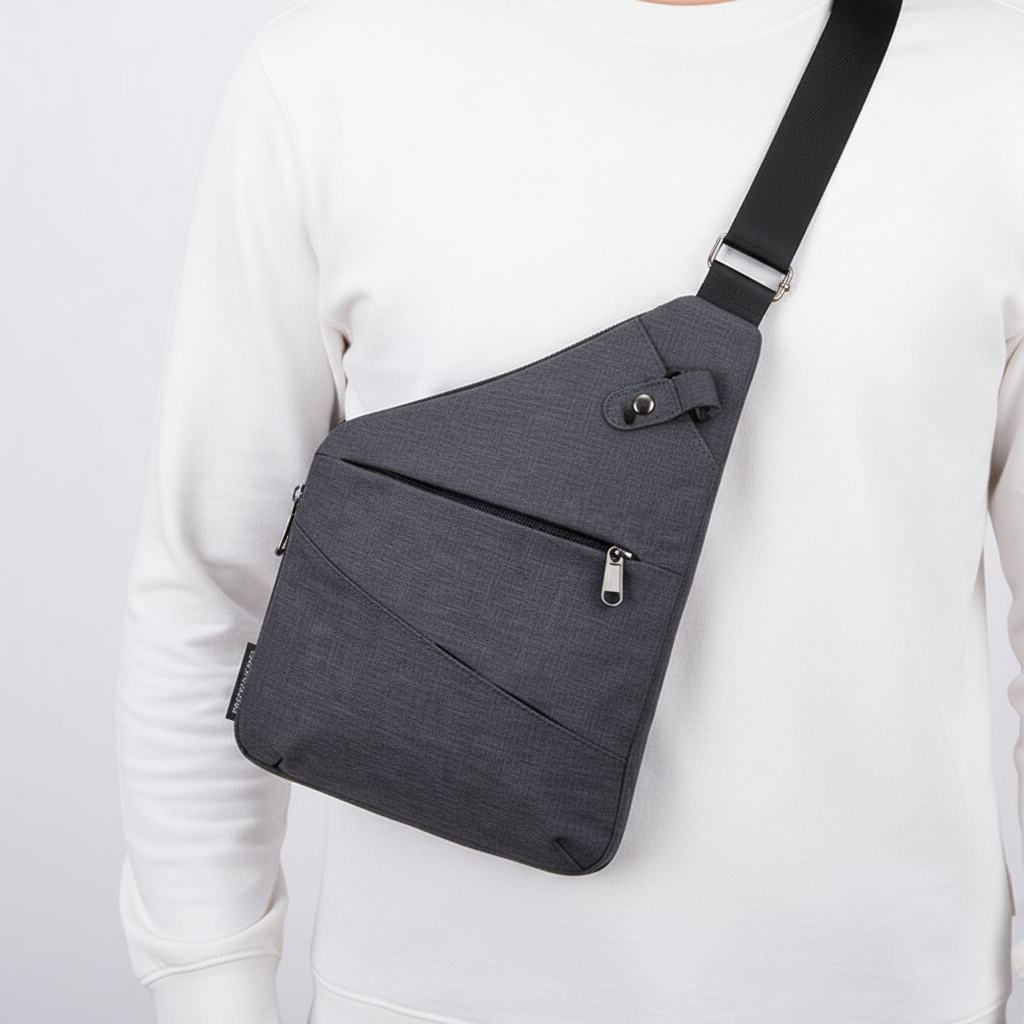 Komfortowa, ergonomiczna torba na ramię unisex z poliestru, lekka i bezpieczna, do codziennego użytku.