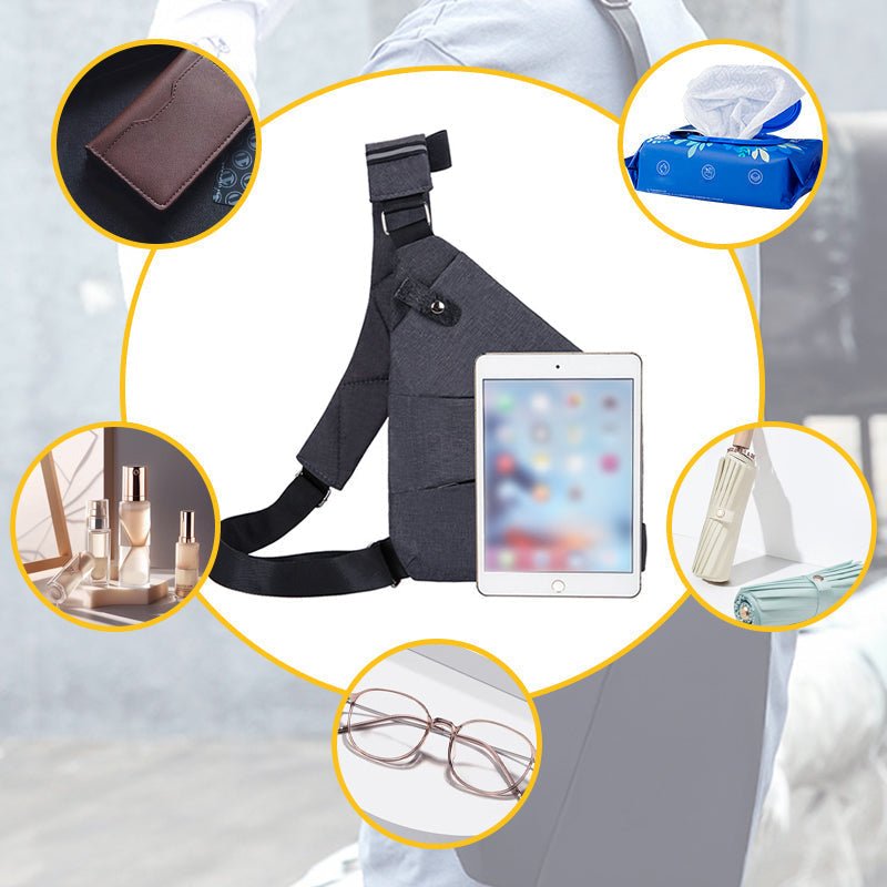Codzienna torba na ramię unisex SafePack, ergonomiczna, antykradzieżowa, wodoodporna, komfortowa.