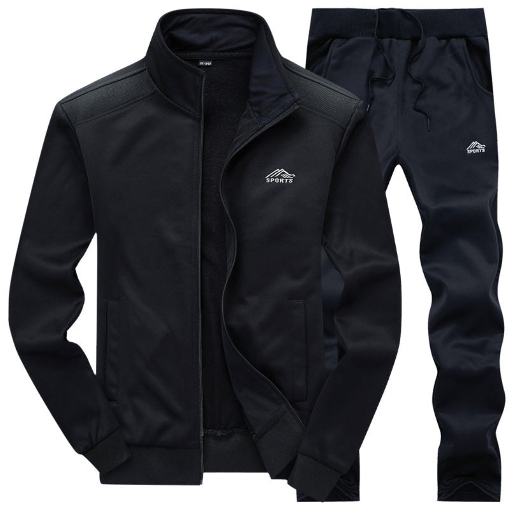 Męski dres sportowy, komplet bluza i spodnie. Wygodny strój casual, oddychający, idealny na co dzień.
