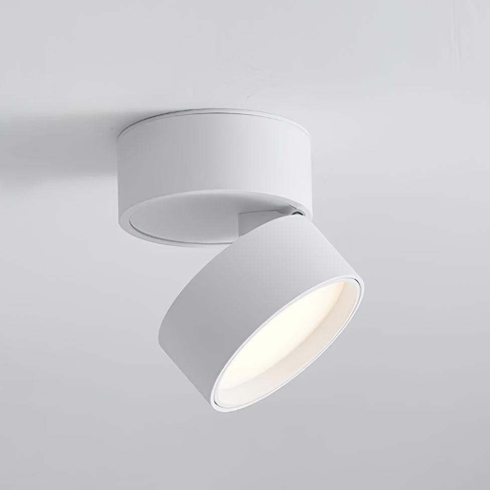 Designerska, czarna lampa sufitowa z aluminium, do salonu, sypialni. Regulacja światła.