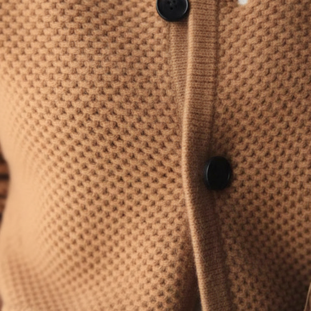 Damski dopasowany sweter narzutowy Tanya. Modny i elegancki kardigan, wszechstronny element odzieży damskiej.