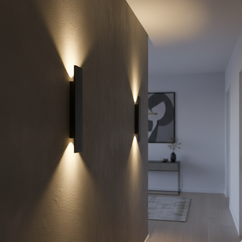 Wodoodporna lampa zewnętrzna LED IP65 z aluminium, doskonała do oświetlenia tarasu i ogrodu.