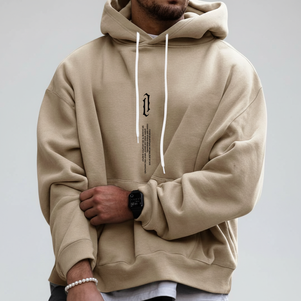 Stylowa bluza męska z kapturem Felix, fason casual, komfortowa odzież na każdą okazję.