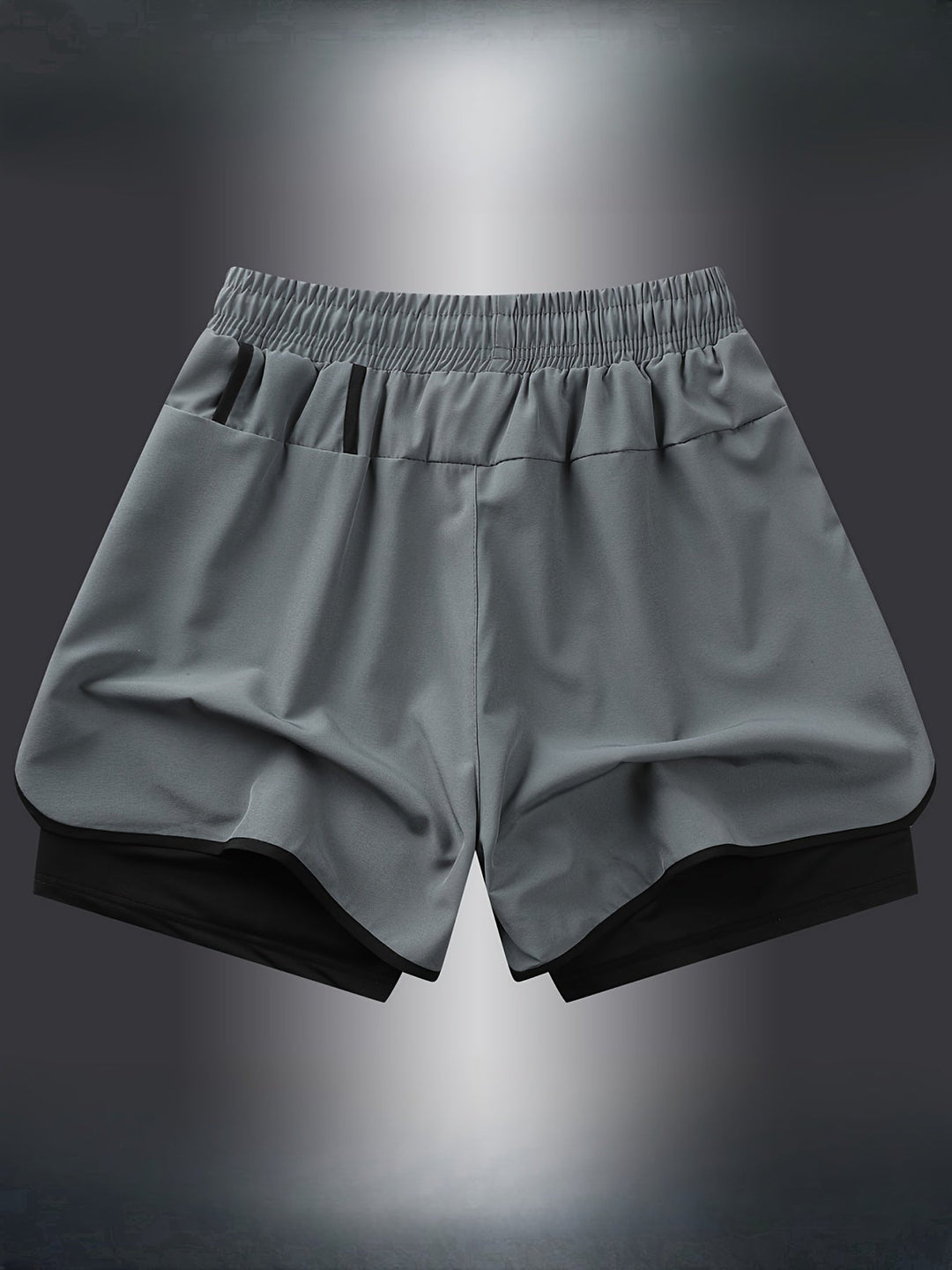 Modne damskie spodenki sportowe z geometrycznym wzorem. Krótkie, stylowe, idealne do aktywnego fitnessu.