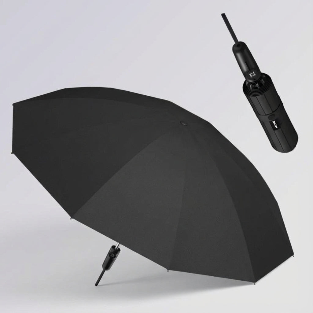 Innowacyjny odwrócony parasol, zapobiega kapaniu po złożeniu, utrzymuje wnętrze suche.