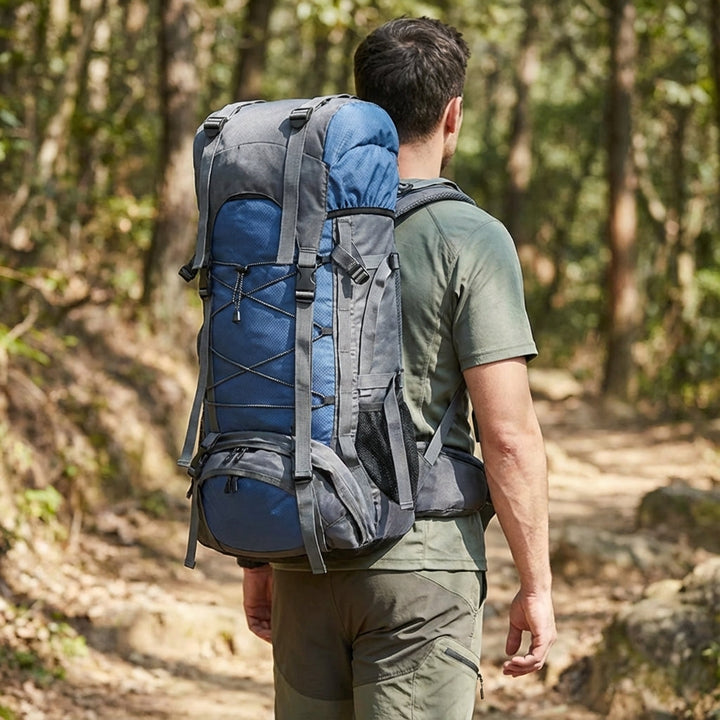 Plecak trekkingowy Pathward 60L, idealny na wędrówki i kemping.