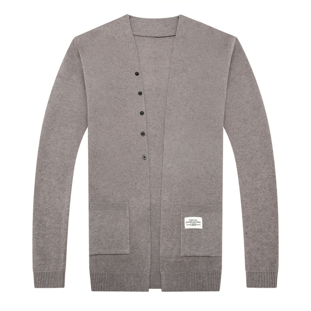Męski sweter rozpinany, klasyczny kardigan z praktyczną kieszenią. Idealny na jesień i zimę, do casualowych stylizacji.