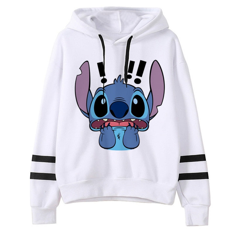 Bluza damska z kapturem i uroczym nadrukiem Sticha z bajki Lilo & Stich. Miękka i wygodna, idealna na co dzień.