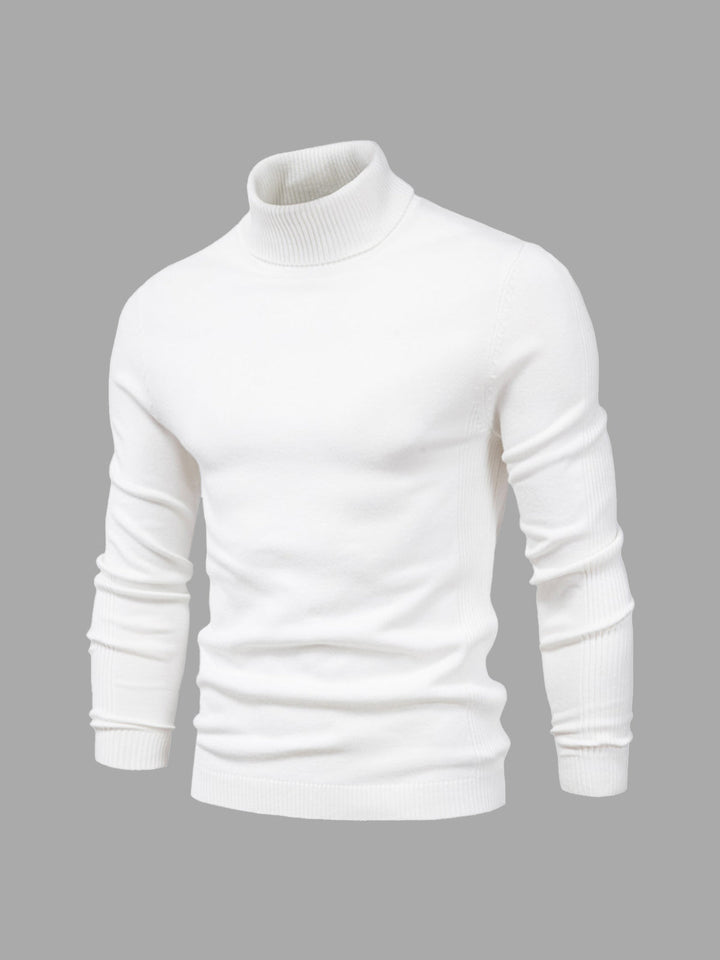 Męski golf jesienny Adrien. Elegancki, modny sweter męski z golfem, idealny na chłodne dni.