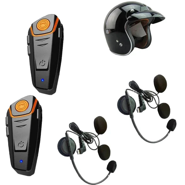 Wysokiej jakości interkom Bluetooth RoadLink. Wodoodporny, FM, zasięg 1000m, dla motocyklistów.
