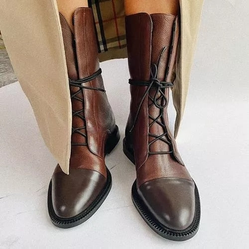 Eleganckie botki damskie Marvella w stylu vintage na jesień. Modne i wygodne obuwie na co dzień.