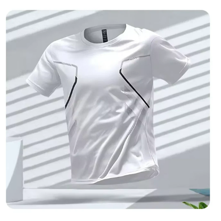 Oddychająca męska koszulka sportowa do intensywnego treningu. Lekka, komfortowa, szybkoschnąca na fitness.