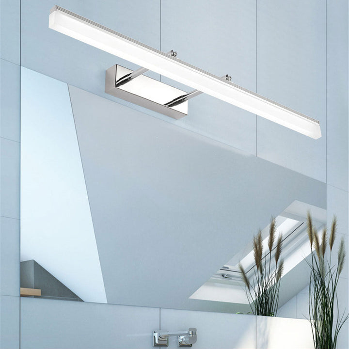 Elegancka lampa LED ścienna do łazienki, wodoodporne oświetlenie lustra. Nowoczesna dekoracja i funkcjonalność.