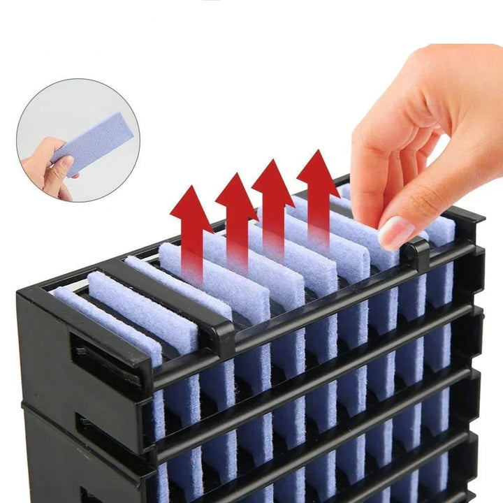 Oczyszczacz powietrza i chłodnica USB. Mały przenośny klimatyzator do biura, domu i podróży.