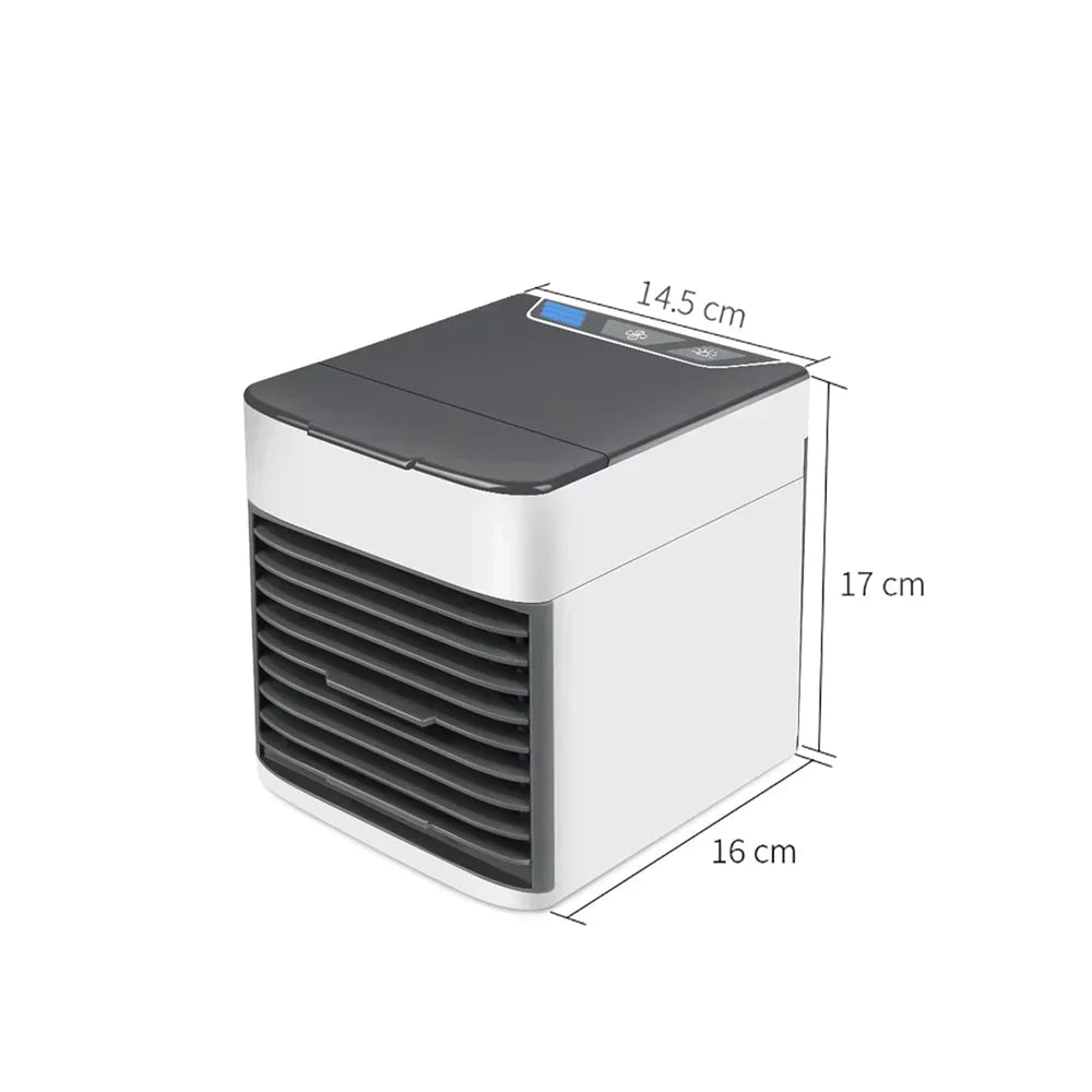 Świeże, chłodne powietrze dzięki mini klimatyzatorowi 3w1. Przenośny wentylator USB, idealny na upały.
