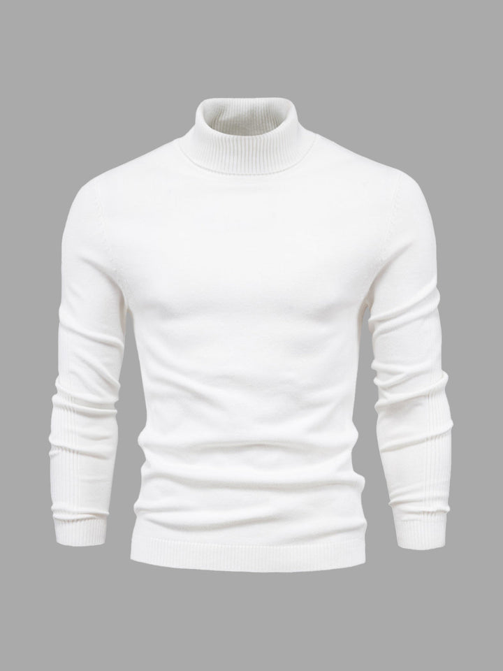 Komfortowy sweter męski Adrien. Golf jesienny o dopasowanym kroju, doskonały do casualowych i formalnych stylizacji.