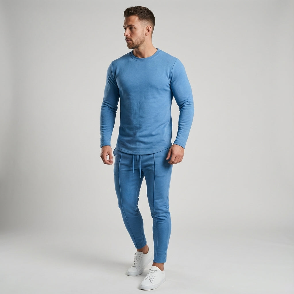 Elegancki męski komplet joggerów Cody. Idealny dres sportowy i casualowy na siłownię lub relaks w domu.